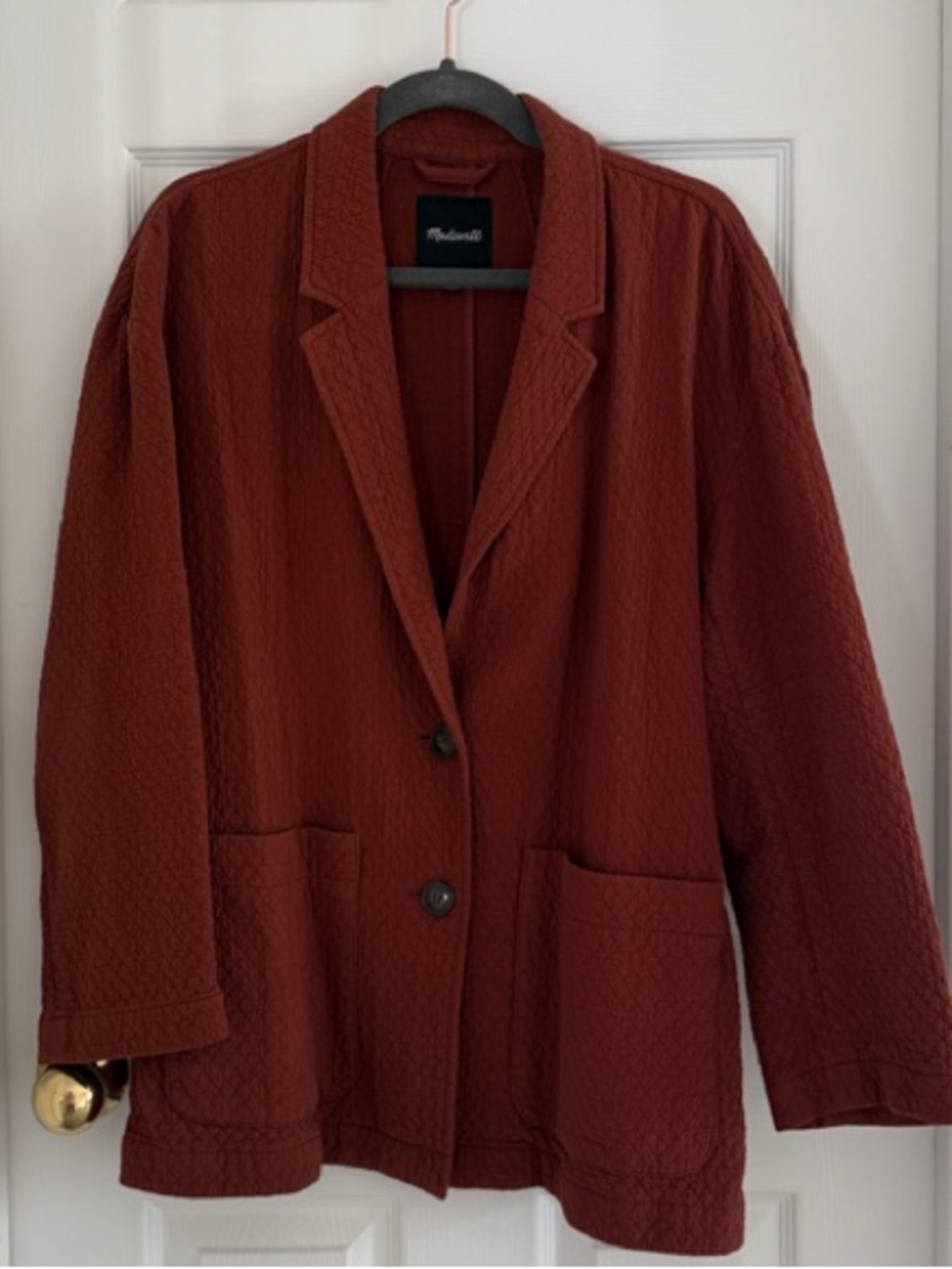 Madewell Rust Blazer Jacket